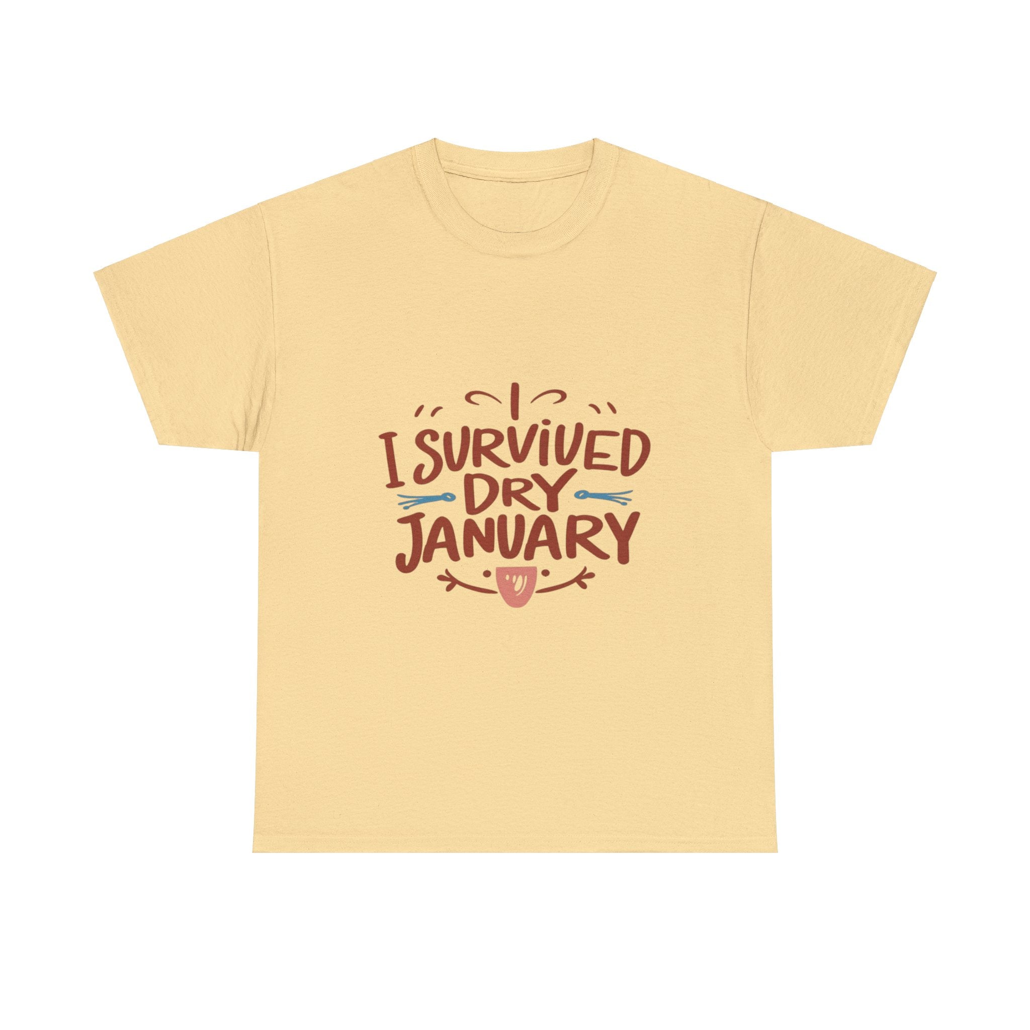 I Survived Dry January - Unisex Heavy Cotton Tee