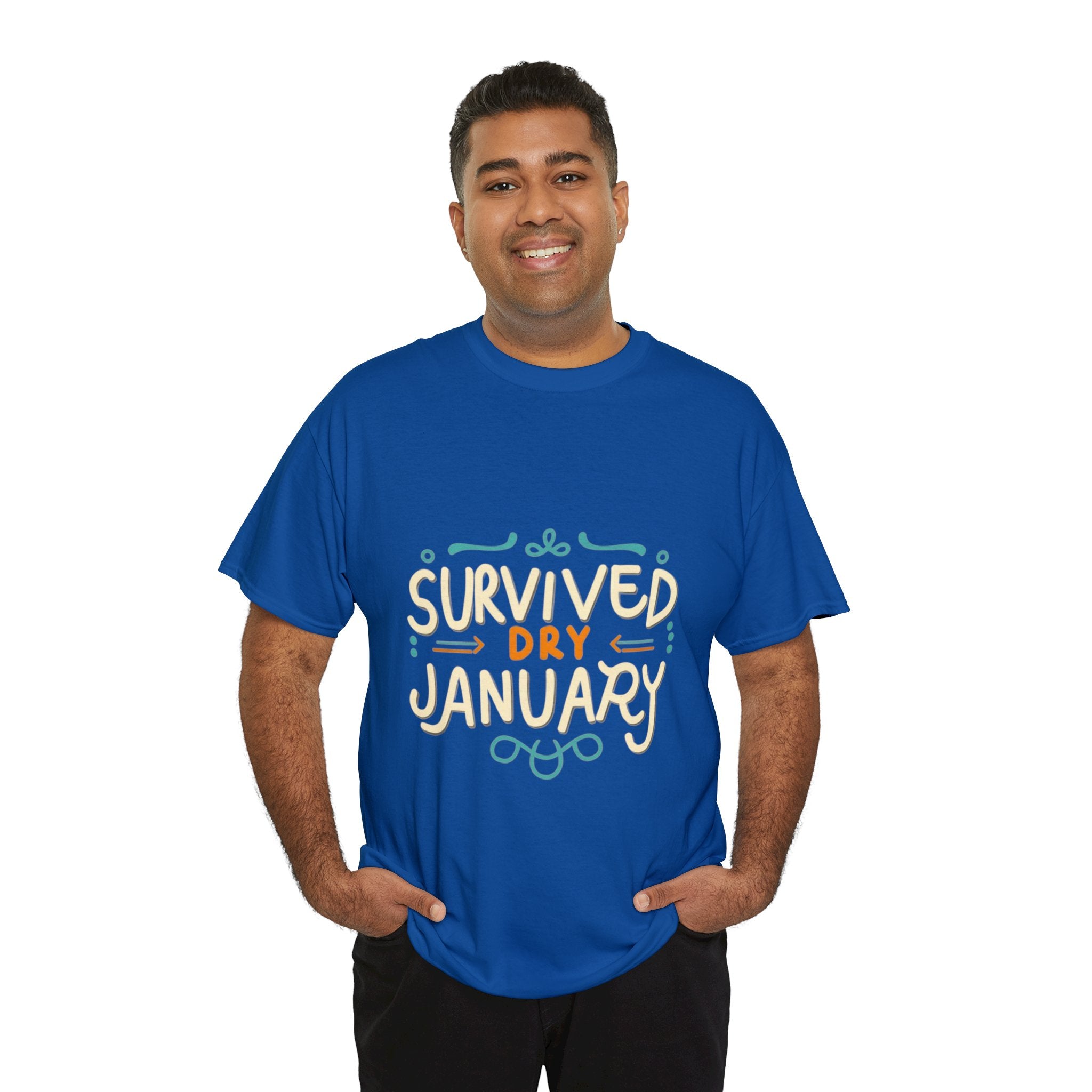 Survived Dry January - Unisex Heavy Cotton Tee