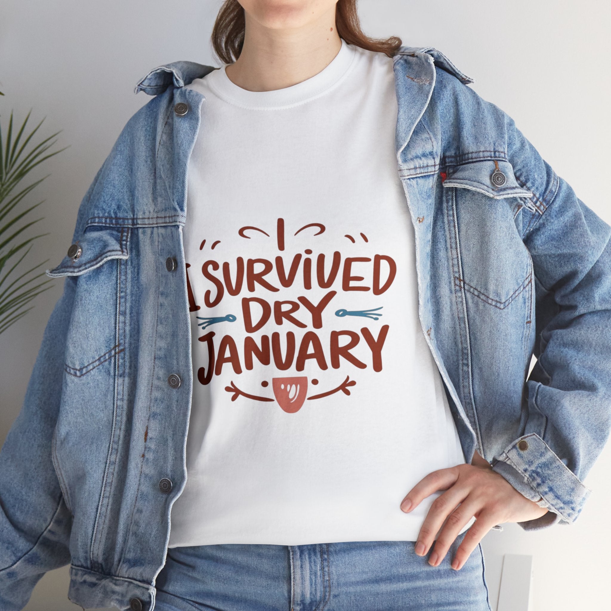 I Survived Dry January - Unisex Heavy Cotton Tee