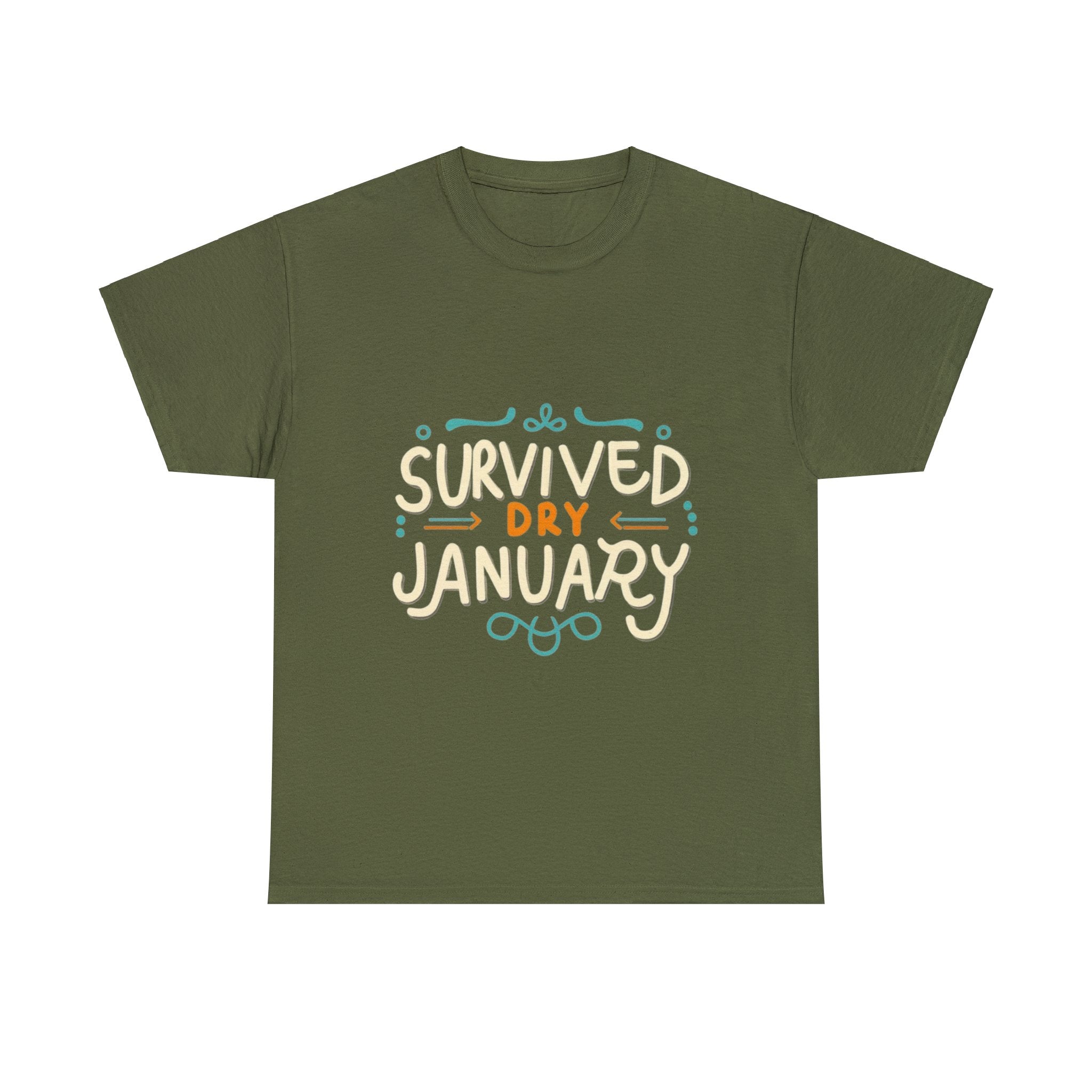 Survived Dry January - Unisex Heavy Cotton Tee