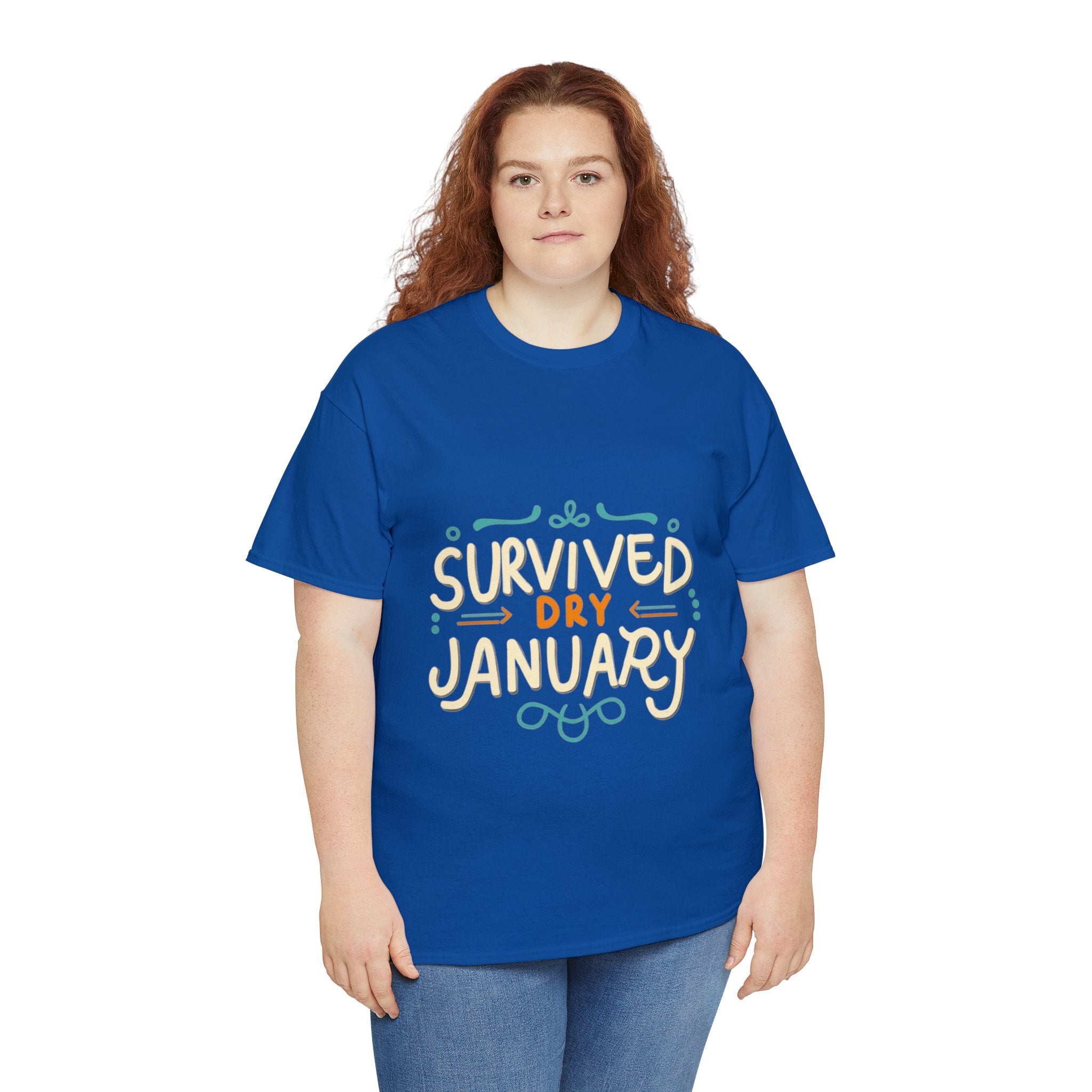 Survived Dry January - Unisex Heavy Cotton Tee