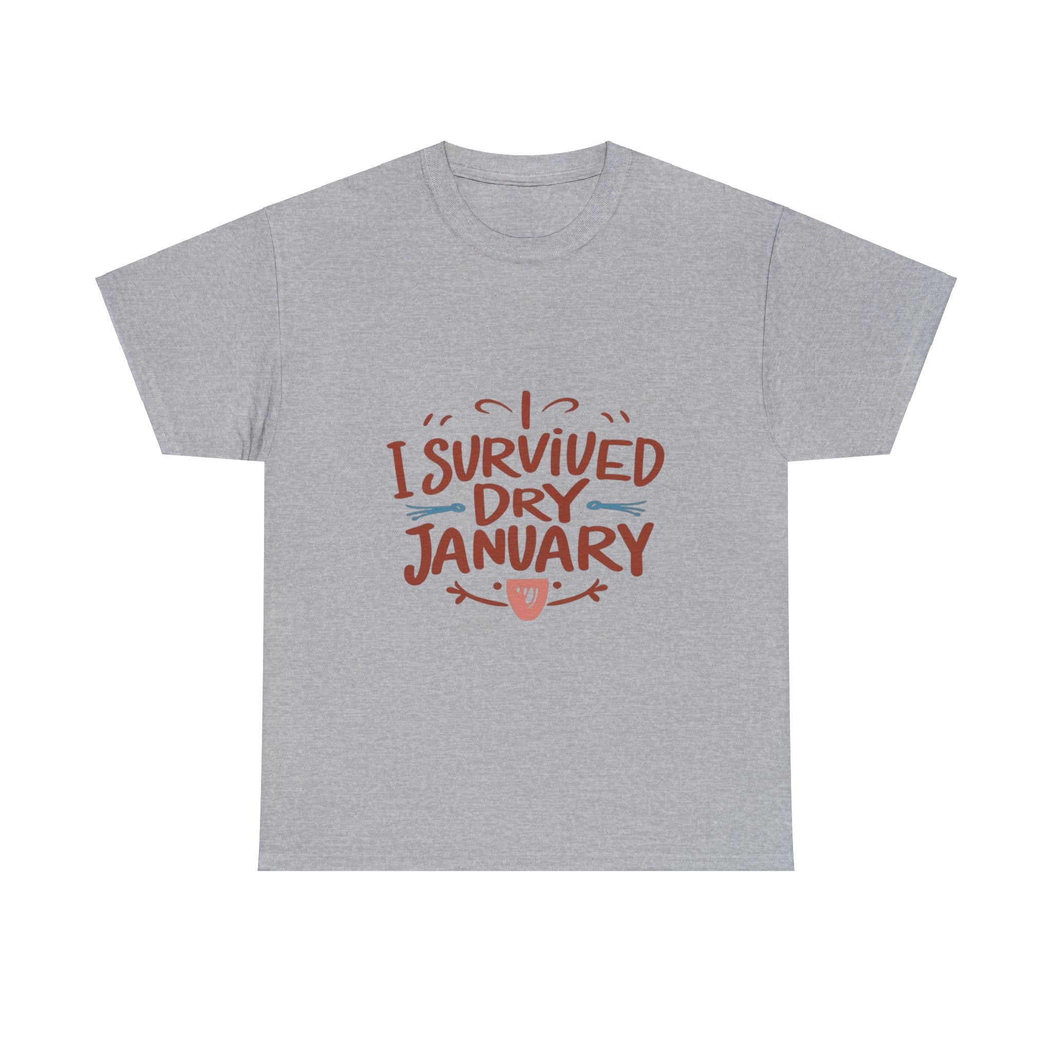 I Survived Dry January - Unisex Heavy Cotton Tee