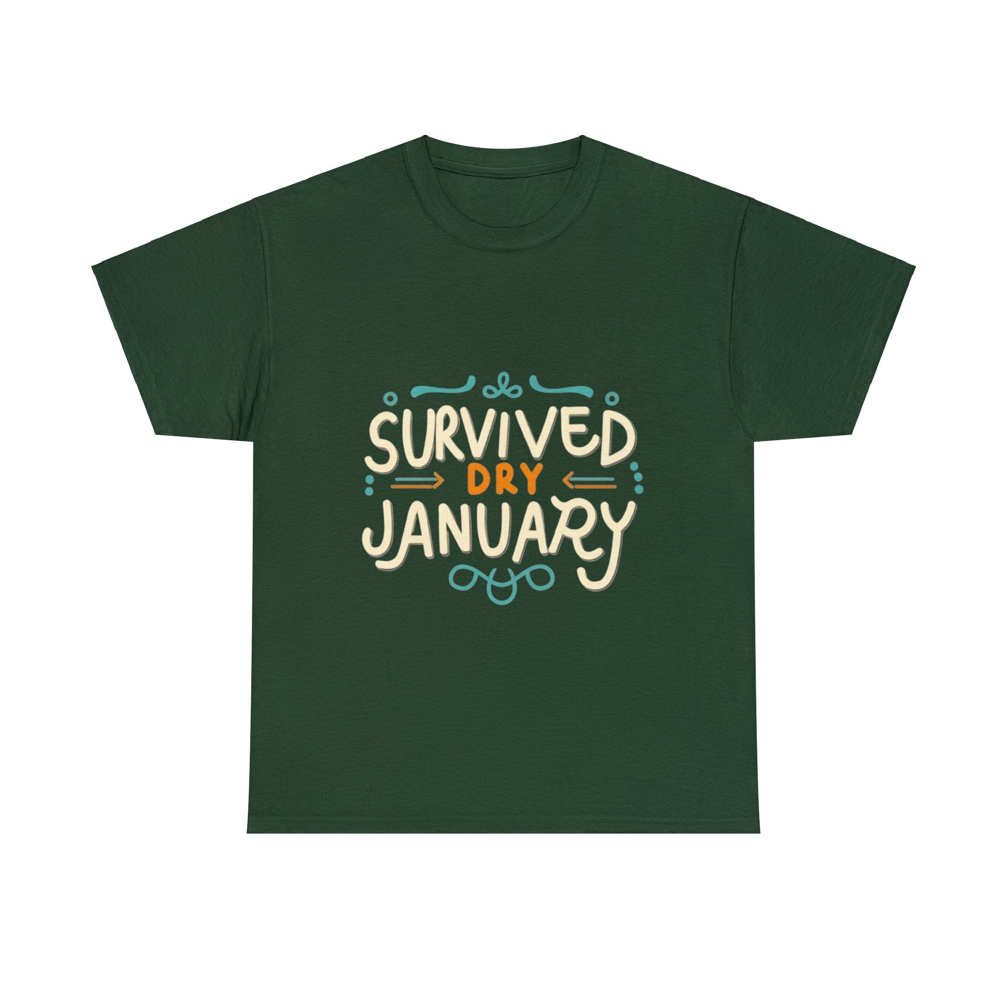 Survived Dry January - Unisex Heavy Cotton Tee