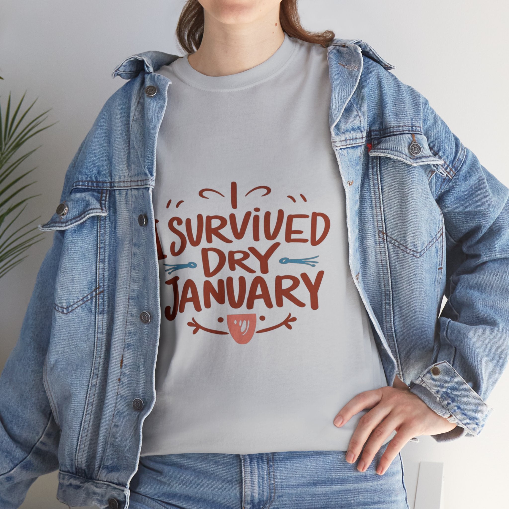 I Survived Dry January - Unisex Heavy Cotton Tee