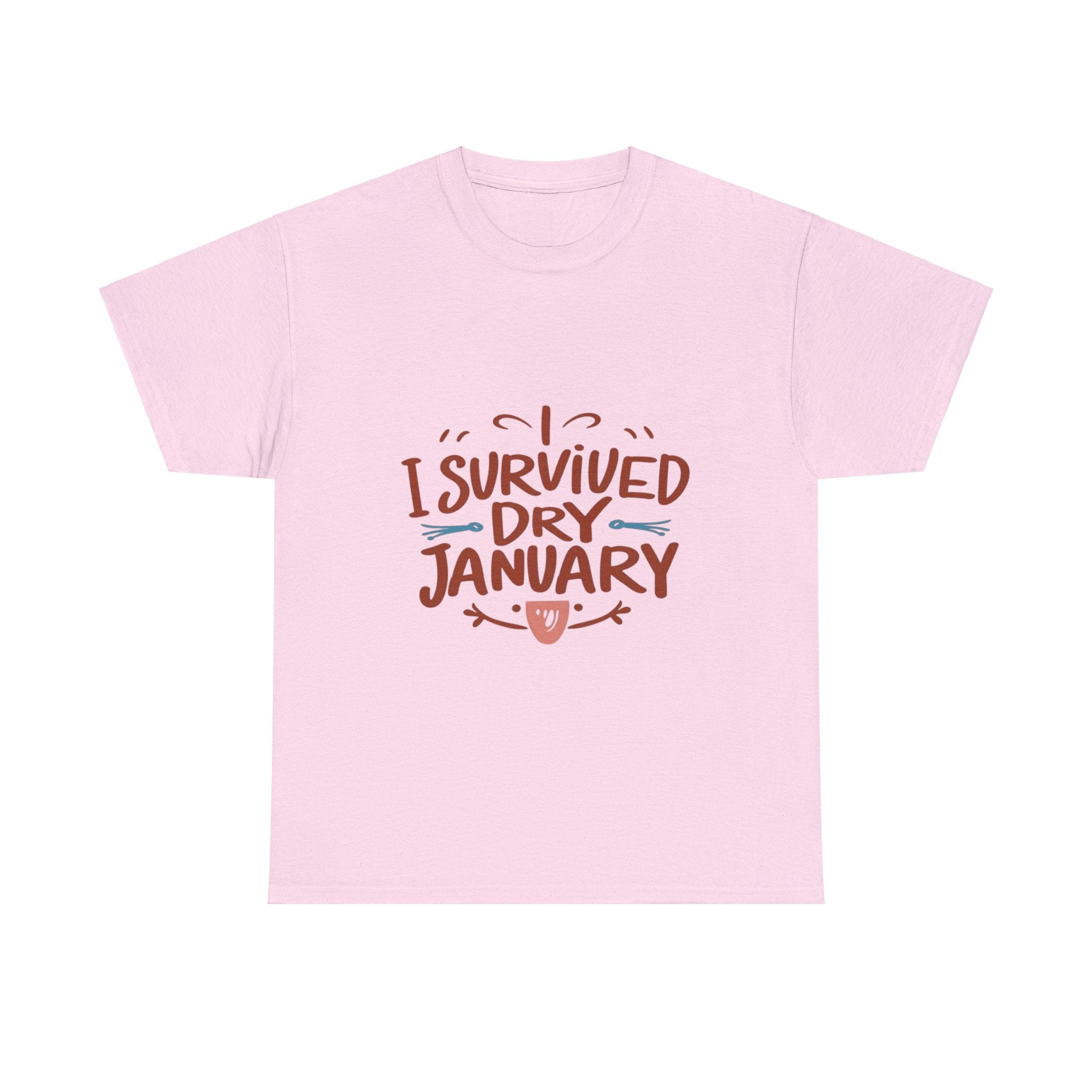 I Survived Dry January - Unisex Heavy Cotton Tee