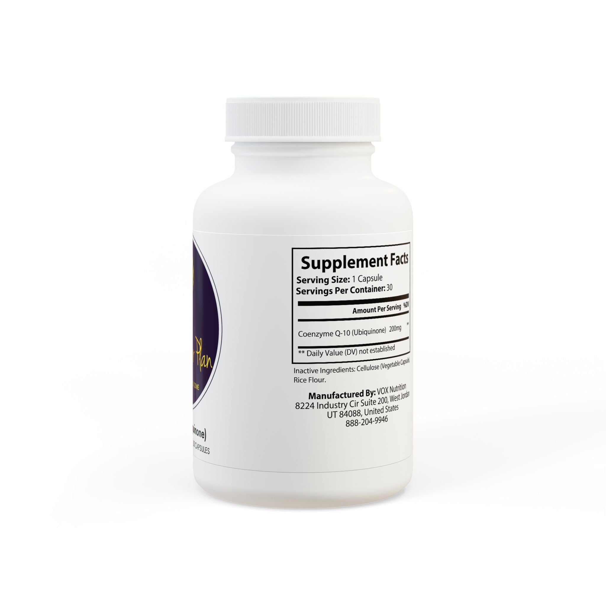 CoQ10 (Ubiquinone) Supplement (30 Capsules)