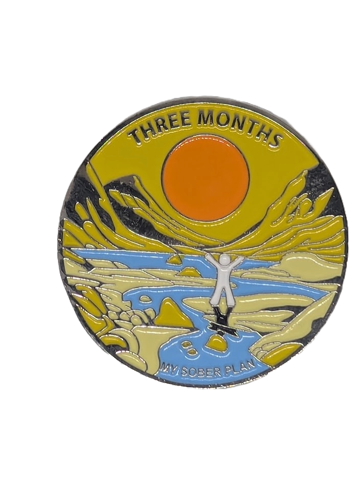 My Sober Plan - 3 Month Sobriety Chip