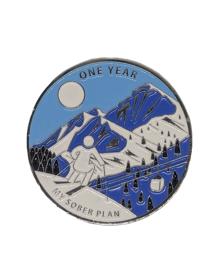 My Sober Plan - 1 Year Sobriety Chip