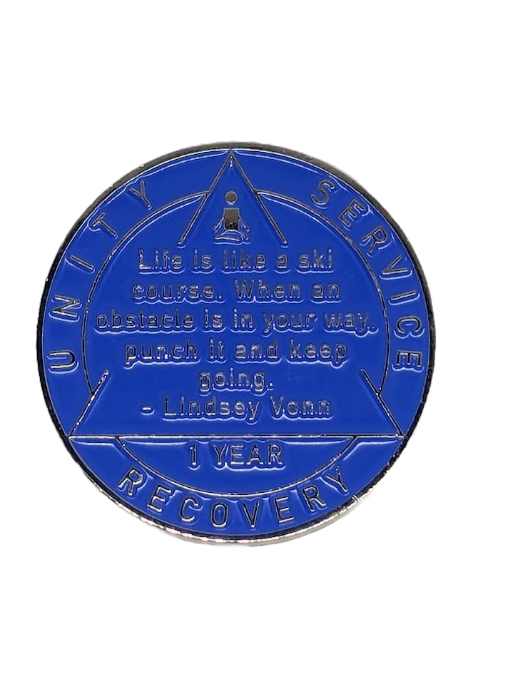 My Sober Plan - 1 Year Sobriety Chip