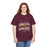 Load image into Gallery viewer, Survived Dry January - Unisex Heavy Cotton Tee
