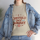 Load image into Gallery viewer, I Survived Dry January - Unisex Heavy Cotton Tee