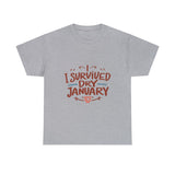 Load image into Gallery viewer, I Survived Dry January - Unisex Heavy Cotton Tee