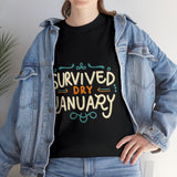 Load image into Gallery viewer, Survived Dry January - Unisex Heavy Cotton Tee